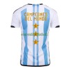 Maillot de Supporter Champions Argentine 3 Star Domicile Coupe du Monde 2022 Pour Homme